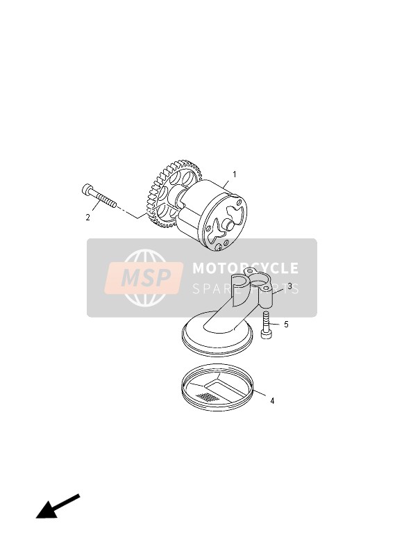 Yamaha VMX17 2012 Oil Pump for a 2012 Yamaha VMX17