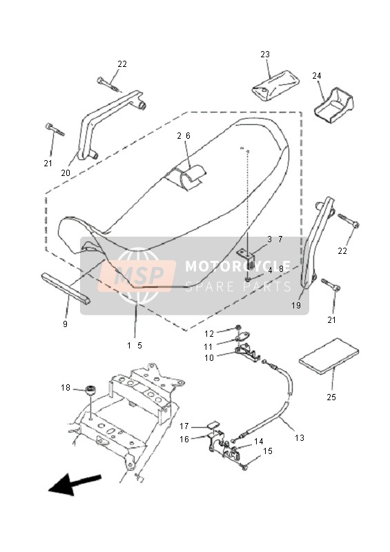 Yamaha XT660X 2008 Posto A Sedere per un 2008 Yamaha XT660X