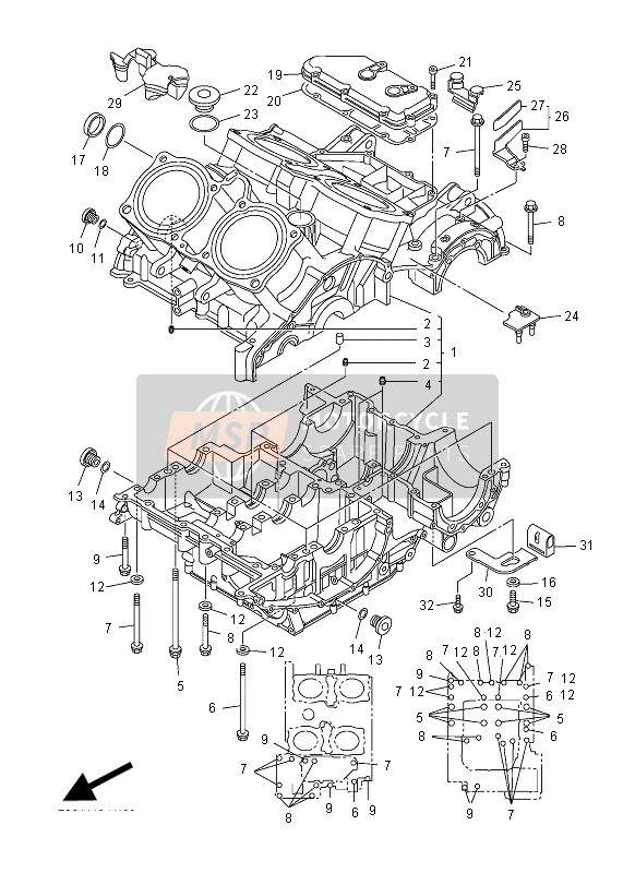 901191003500, Boulon,  Avec Rondell, Yamaha, 0