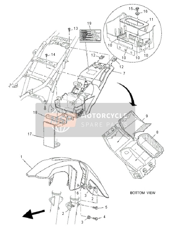 11DF17780000, Amortisseur 1,  Posit, Yamaha, 0