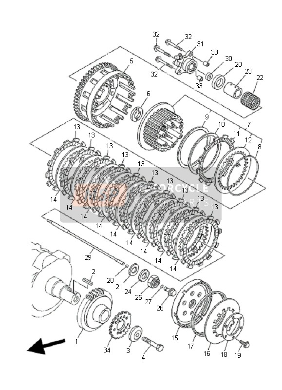 1D7816730100, Rotor, Yamaha, 0