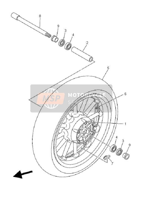 Roue avant