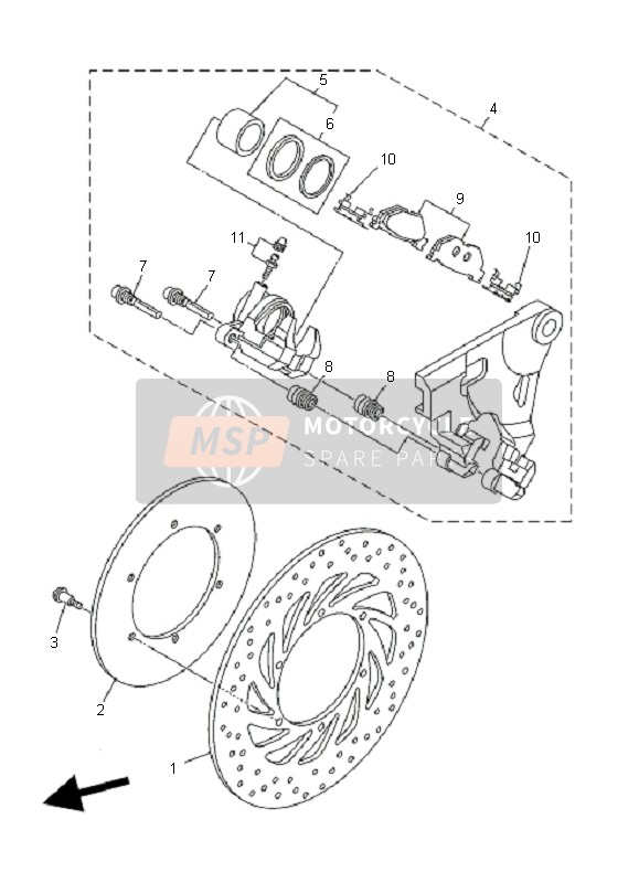 BREMSSATTEL HINTEN