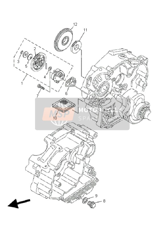 Yamaha YB125SPD 2008 Oil Pump for a 2008 Yamaha YB125SPD