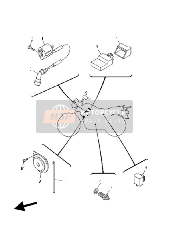 27S833710000, Avertisseur, Yamaha, 0