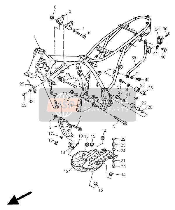 902041080300, Federscheibe, Yamaha, 1