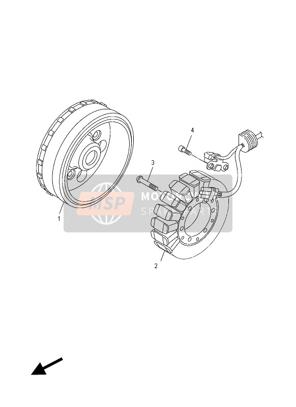 Yamaha VMX17 2012 Générateur pour un 2012 Yamaha VMX17