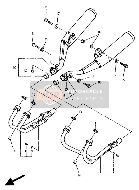 Yamaha XJ600S DIVERSION 1998 Cansada para un 1998 Yamaha XJ600S DIVERSION