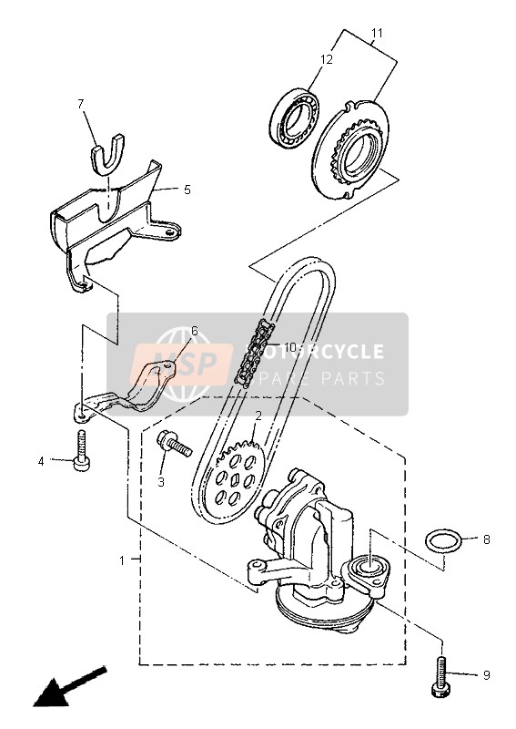 Yamaha XJ900S DIVERSION 1998 Oil Pump for a 1998 Yamaha XJ900S DIVERSION