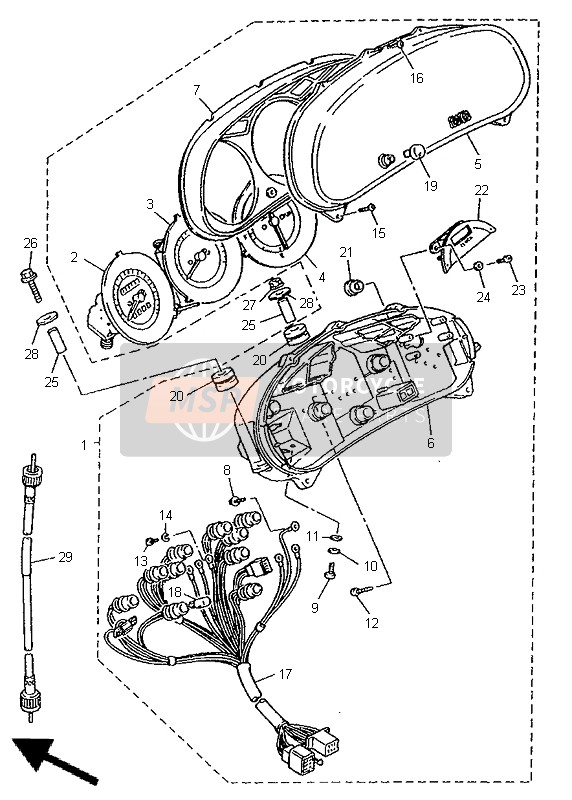 Yamaha XJ900S DIVERSION 1998 Metro per un 1998 Yamaha XJ900S DIVERSION