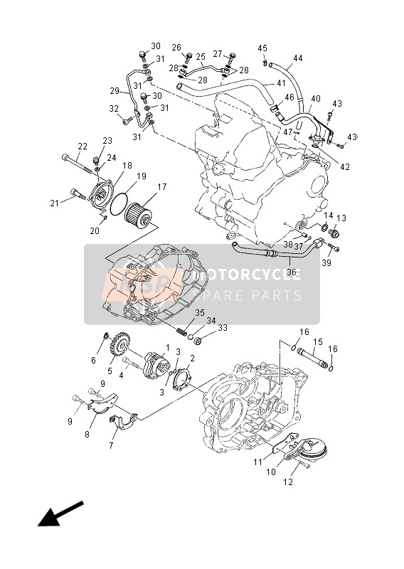 995301011400, Pin, Dowel, Yamaha, 2