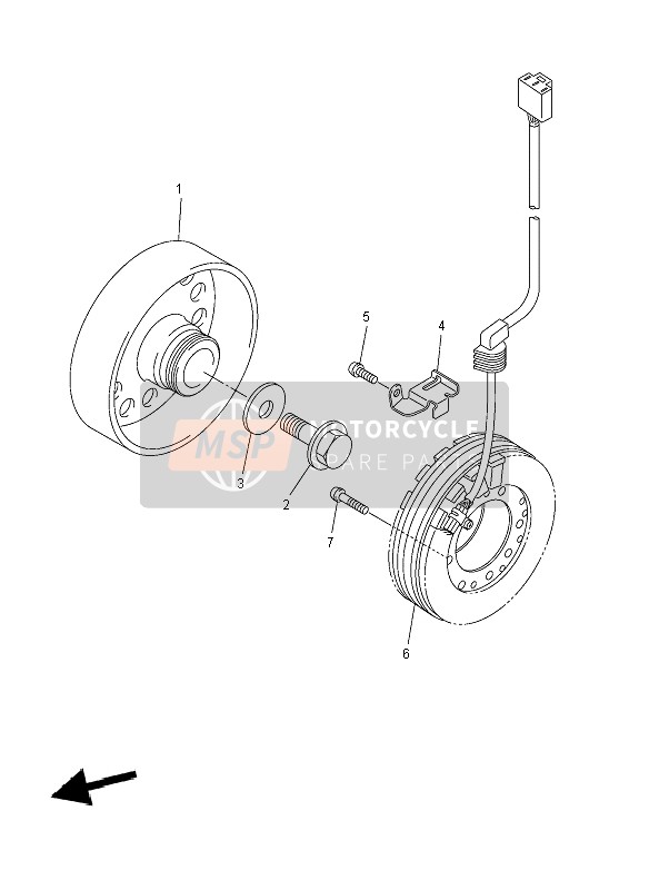 Yamaha YZF-R6 2008 Generator for a 2008 Yamaha YZF-R6