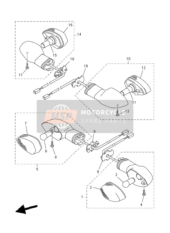 Yamaha YZF-R6 2008 Flasher Light for a 2008 Yamaha YZF-R6