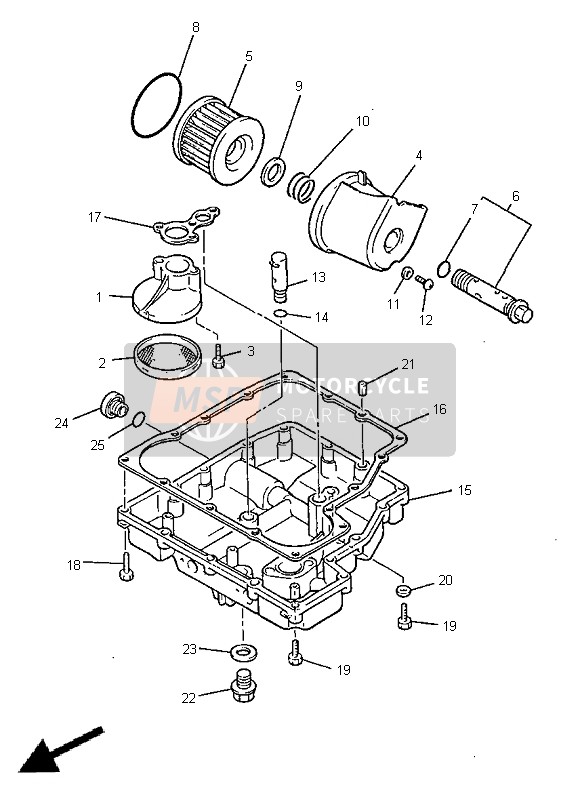 Yamaha XJR1200 1998 ÖLFILTER für ein 1998 Yamaha XJR1200