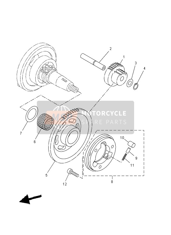 Yamaha YZF-R125 2008 Entrée Embrayage pour un 2008 Yamaha YZF-R125