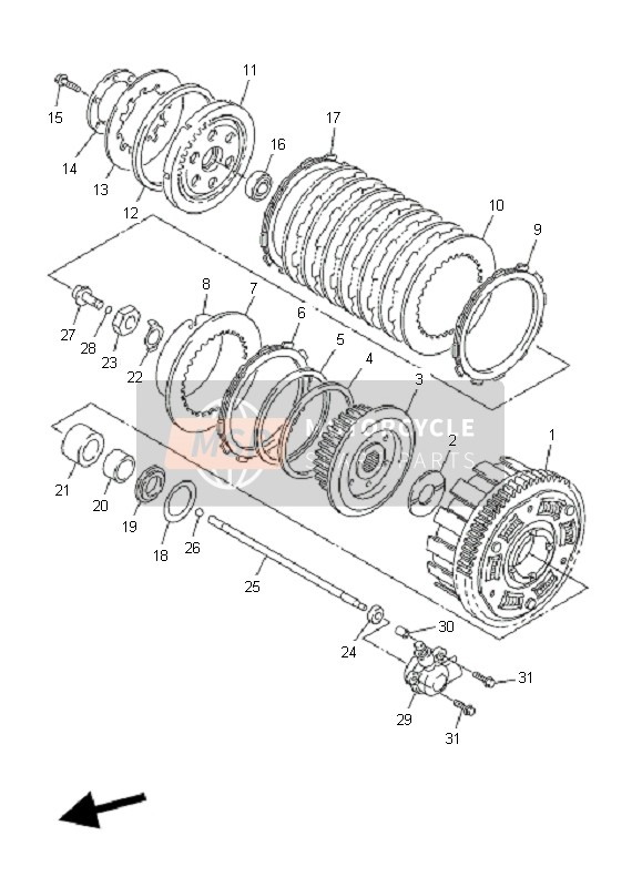 Yamaha FJR1300A 2009 Clutch for a 2009 Yamaha FJR1300A