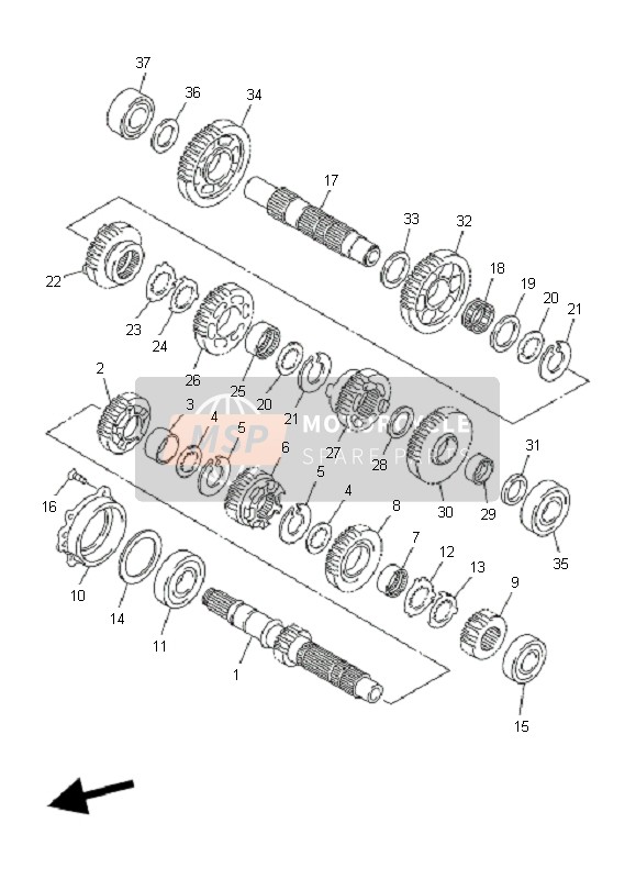 Yamaha FJR1300AS 2009 Transmission for a 2009 Yamaha FJR1300AS