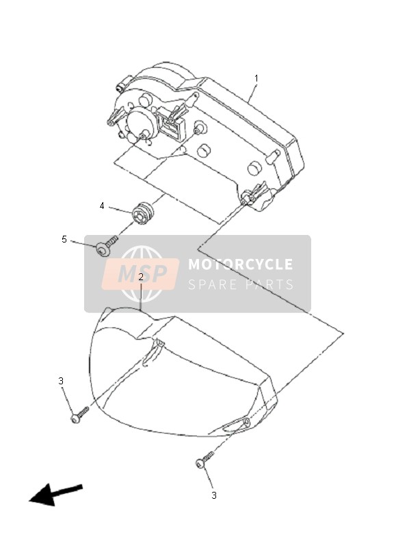 Yamaha FZ1-N FAZER 2009 Meter for a 2009 Yamaha FZ1-N FAZER