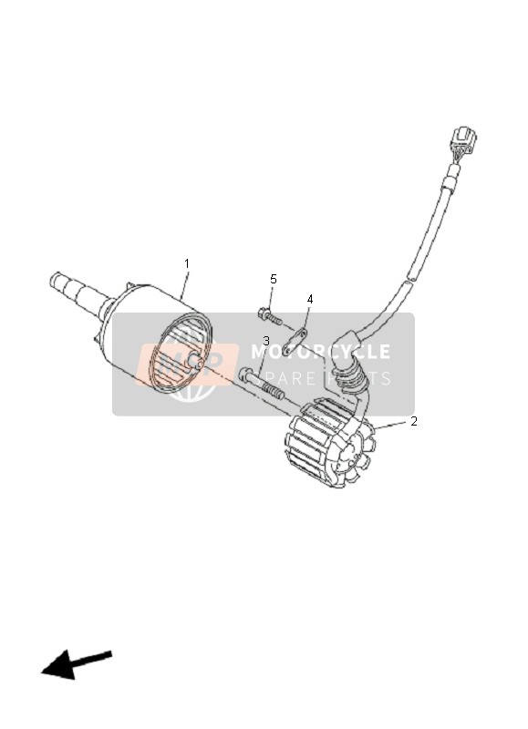 Yamaha FZ1-NA FAZER 2009 Generator for a 2009 Yamaha FZ1-NA FAZER