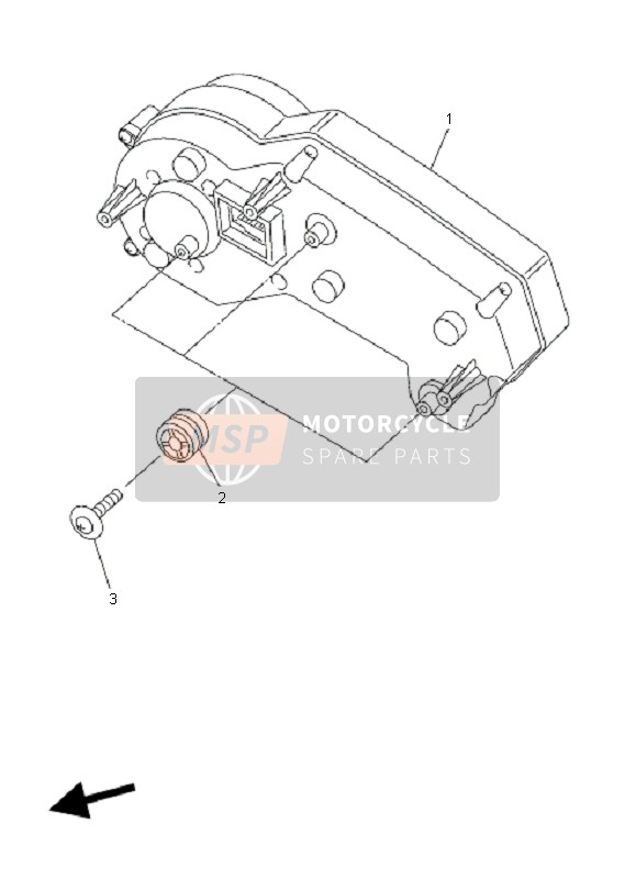 Yamaha FZ1-S FAZER 2009 Meter for a 2009 Yamaha FZ1-S FAZER