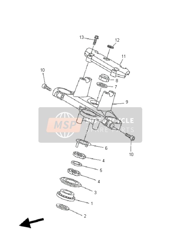 Yamaha FZ6-NAHG 2009 Sturen voor een 2009 Yamaha FZ6-NAHG