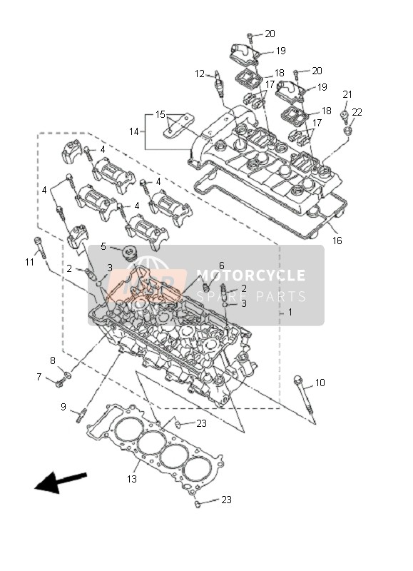 Yamaha FZ6-NHG 2009 Cylindre pour un 2009 Yamaha FZ6-NHG