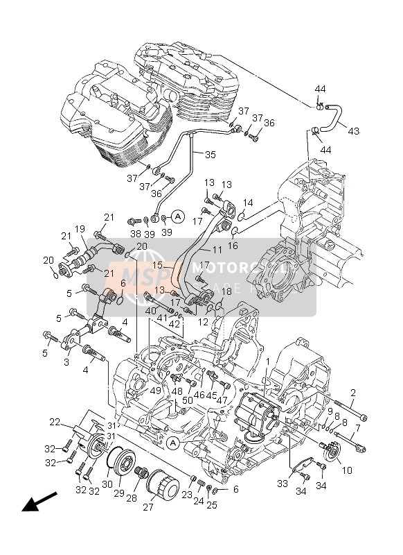 Yamaha XV1900A 2012 ÖLPUMPE für ein 2012 Yamaha XV1900A