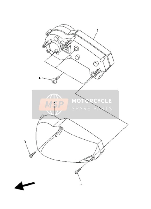 Yamaha FZ6-NHG 2009 Meter for a 2009 Yamaha FZ6-NHG