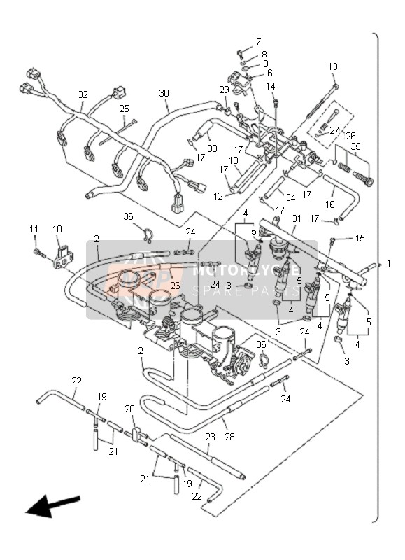 Yamaha FZ6-SHG 2009 Intake 2 for a 2009 Yamaha FZ6-SHG