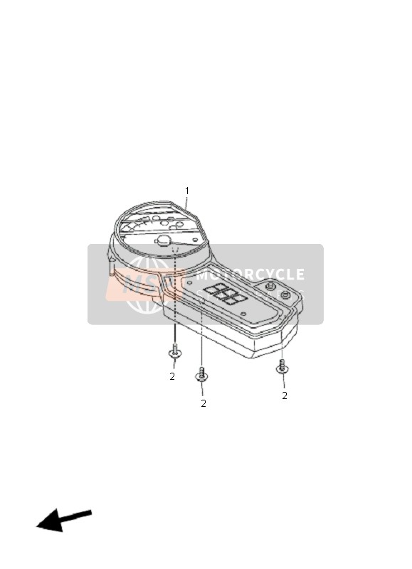 Yamaha FZ6-SHG 2009 Meter for a 2009 Yamaha FZ6-SHG