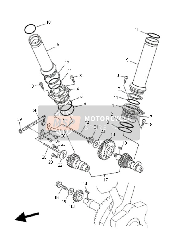 Yamaha MT01S 2009 Camshaft & Chain for a 2009 Yamaha MT01S