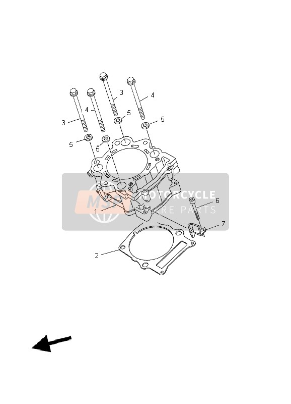 Yamaha MT03 2009 Cylinder for a 2009 Yamaha MT03