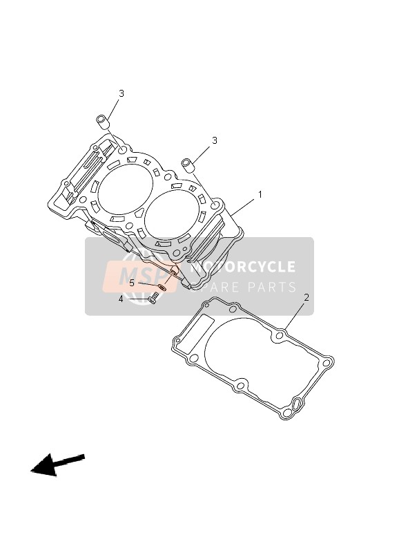 Yamaha TDM900 2009 Cylinder for a 2009 Yamaha TDM900