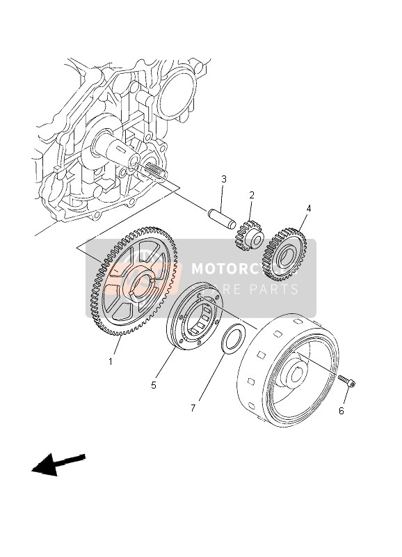 Yamaha TDM900 2009 Starter Clutch for a 2009 Yamaha TDM900