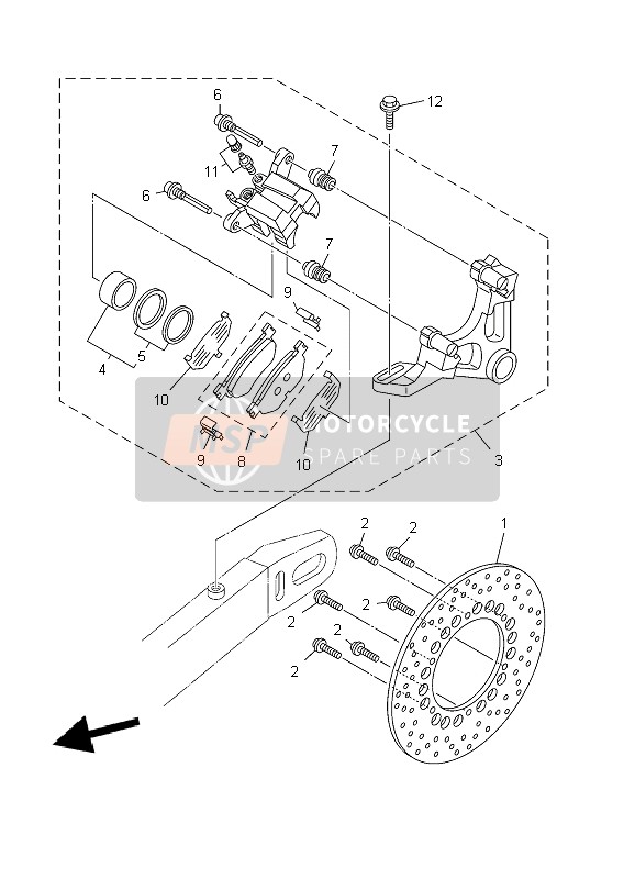 Rear Brake Caliper