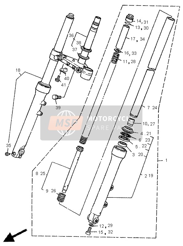 Fourche avant