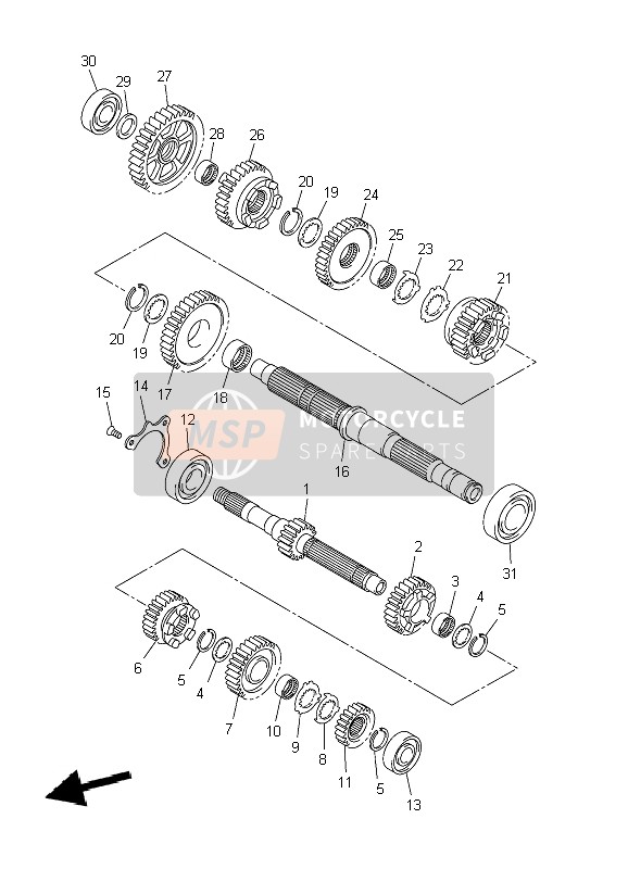 Yamaha VMAX 2009 Transmission pour un 2009 Yamaha VMAX