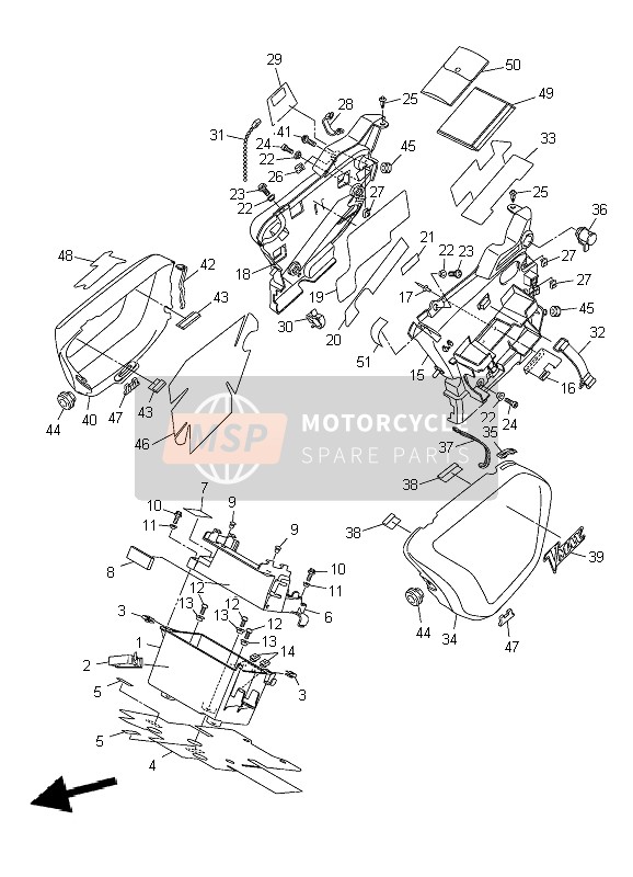 2S32173D0100, Emblem 3D, Yamaha, 1