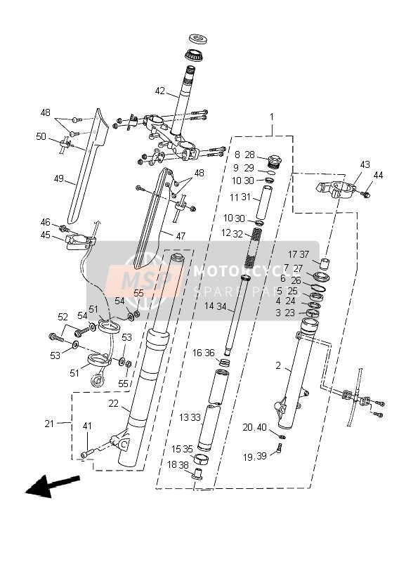 22BF314F1000, Protector Guide Comp 1, Yamaha, 0