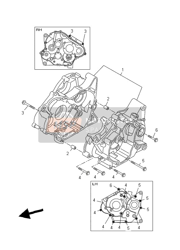 Yamaha WR125X 2009 Carter pour un 2009 Yamaha WR125X