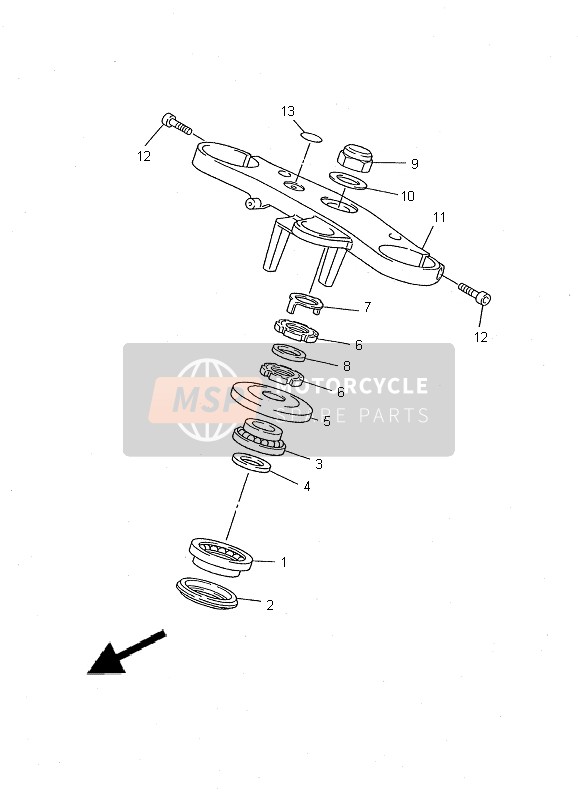 Yamaha YZF1000R THUNDERACE 2000 Direccion para un 2000 Yamaha YZF1000R THUNDERACE