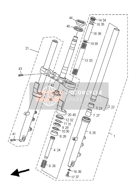 20S231360000, Bas De Fourche, Yamaha, 0