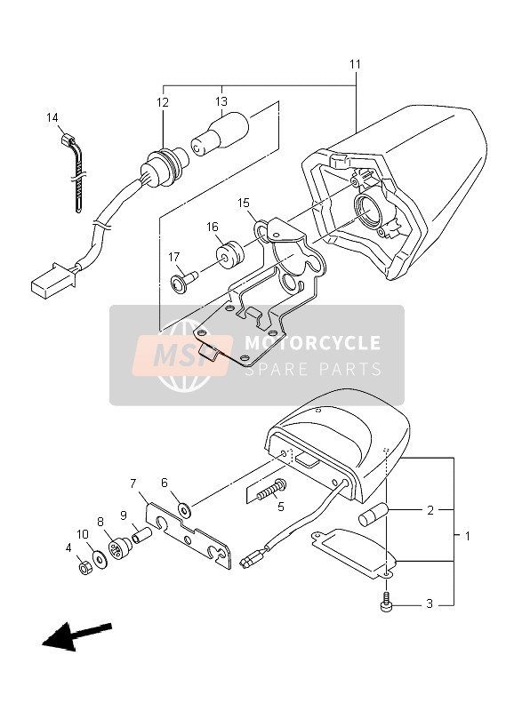 3P6833311000, Gluhlampe, Blinker, Yamaha, 2