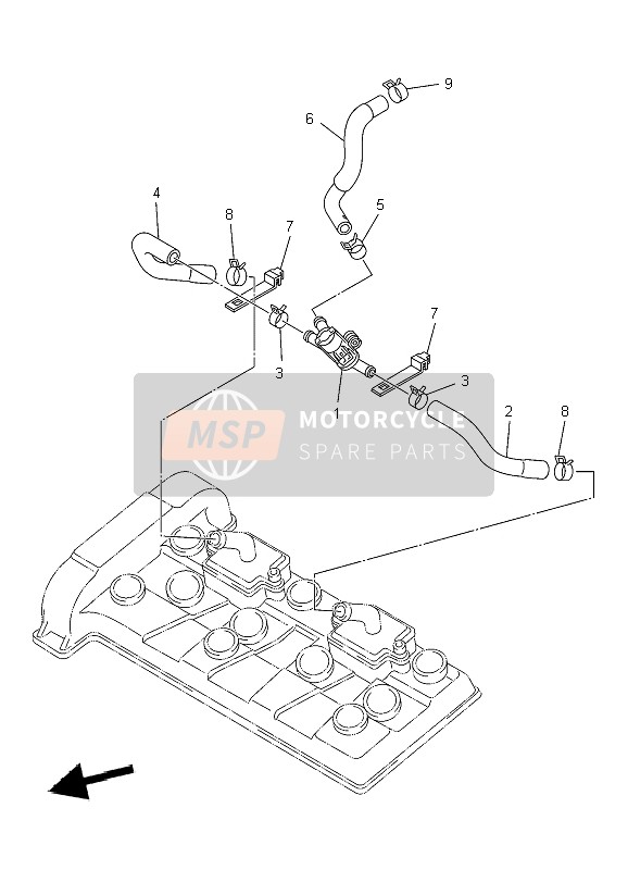 Yamaha XJ6NA 2009 Système d'induction d'air pour un 2009 Yamaha XJ6NA