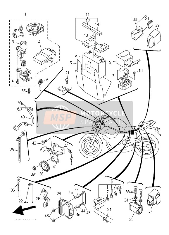 5VK217460000, Amortisseur, Yamaha, 2