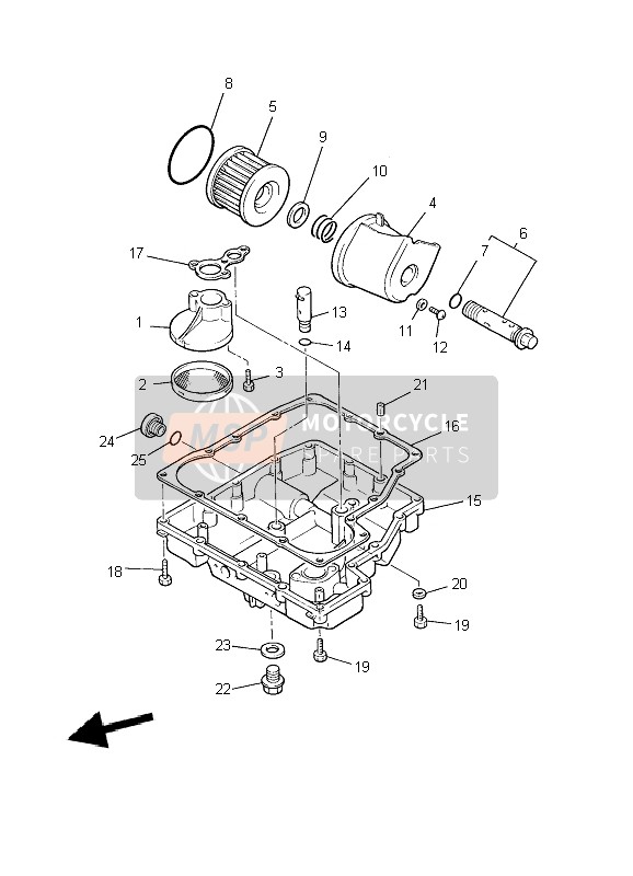 Yamaha XJR1300 2009 ÖLFILTER für ein 2009 Yamaha XJR1300