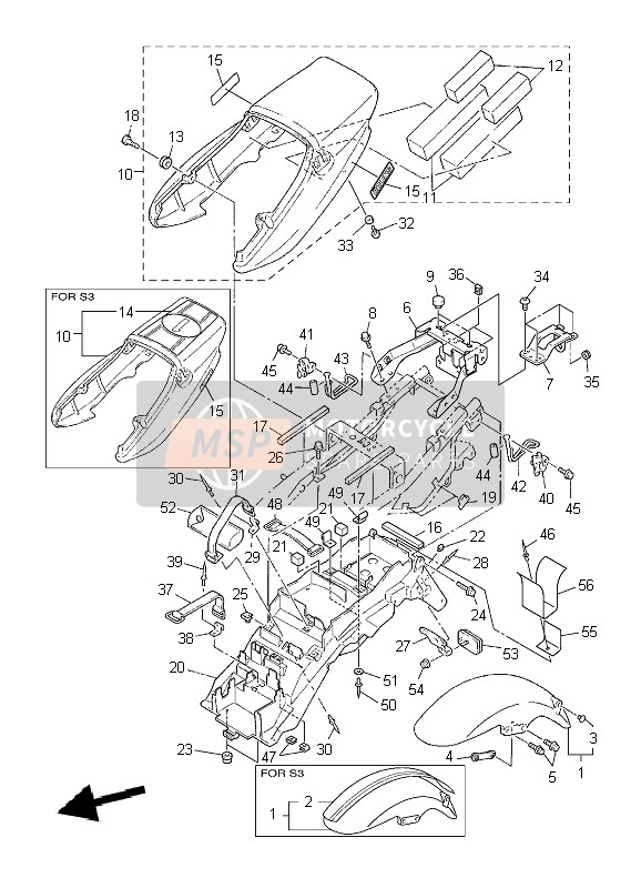 4KGY215151PA, Garde Boue Av, Yamaha, 0