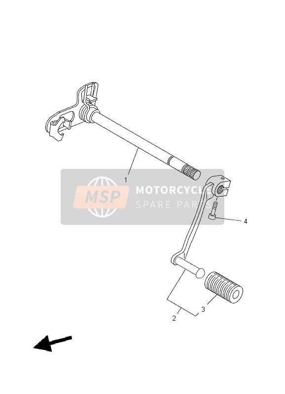 Yamaha XT660X 2009 SCHALTWELLE für ein 2009 Yamaha XT660X