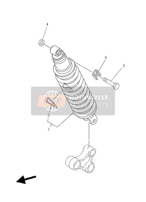 Yamaha XT660X 2009 Rear Suspension for a 2009 Yamaha XT660X