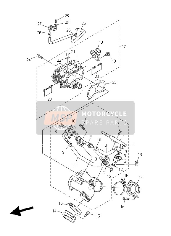 68V243870000, Clip, Yamaha, 1